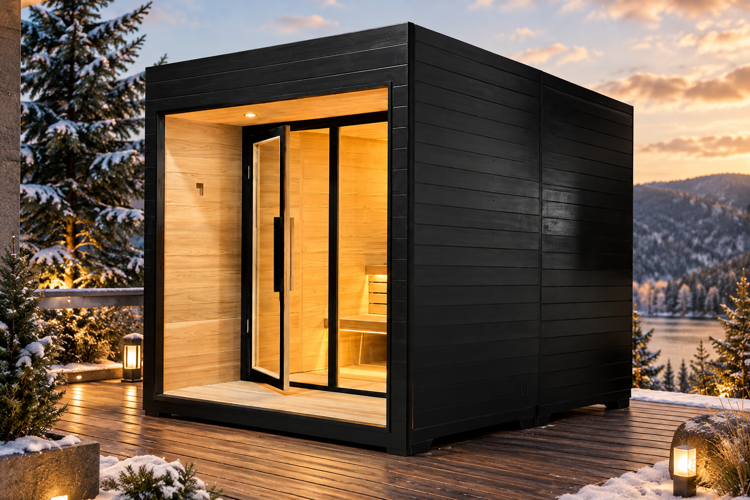 Sauna Ceder Model Black Baccara
